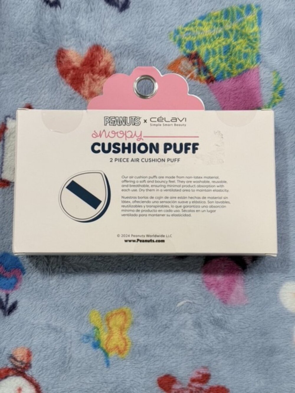 Peanuts Snoopy 2 Cushion Puff with cases 2 mini notepads 5 Pens (coffee theme) - Picture 4 of 17